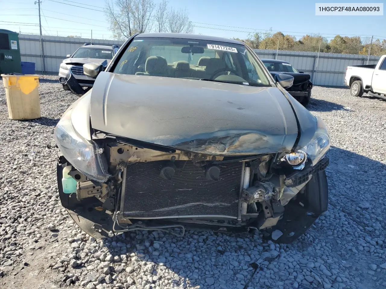 1HGCP2F48AA080093 2010 Honda Accord Lxp