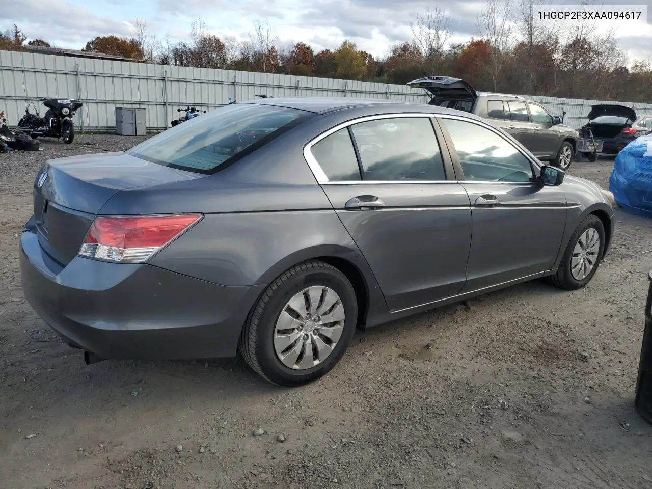 1HGCP2F3XAA094617 2010 Honda Accord Lx