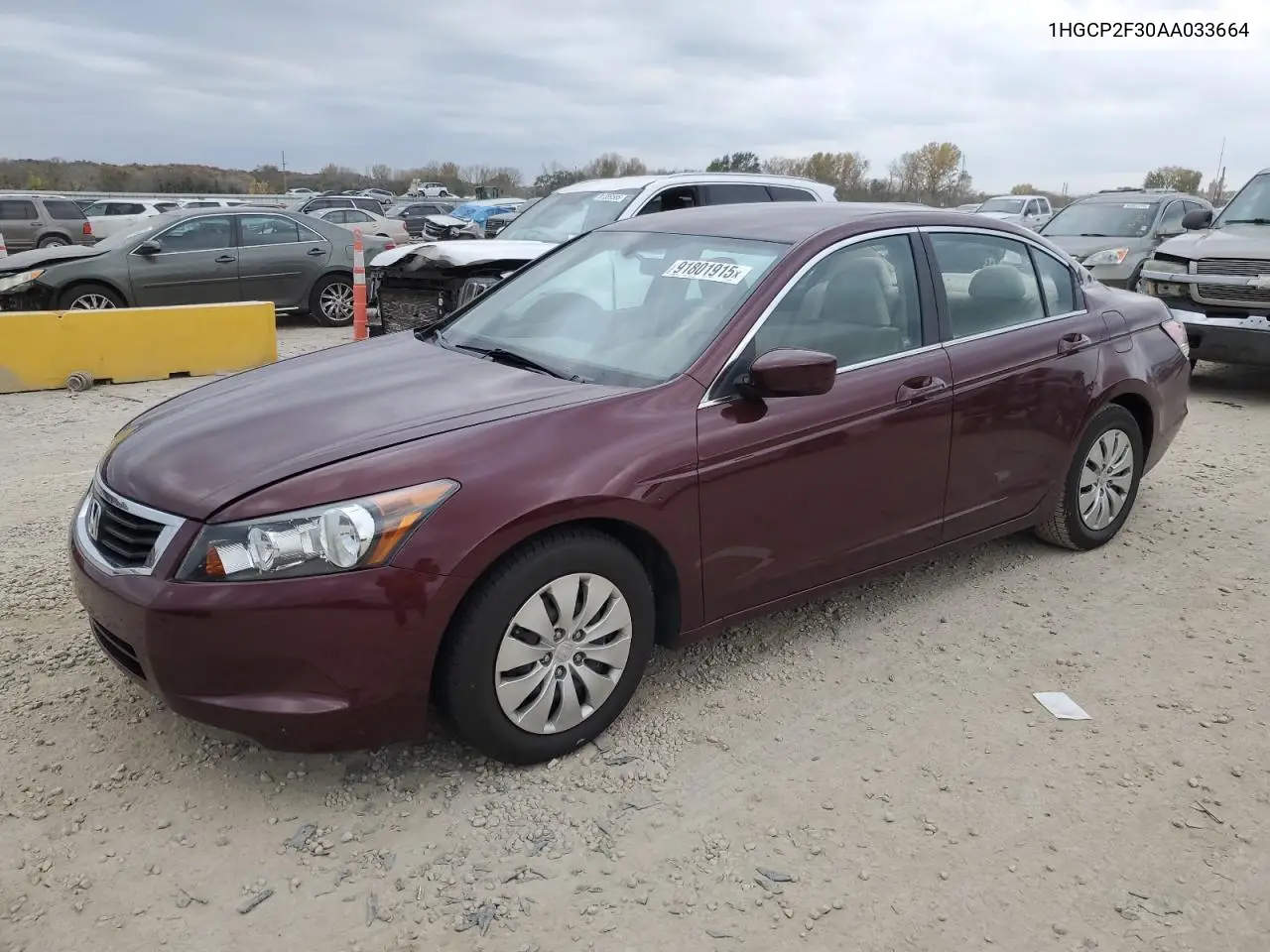1HGCP2F30AA033664 2010 Honda Accord Lx