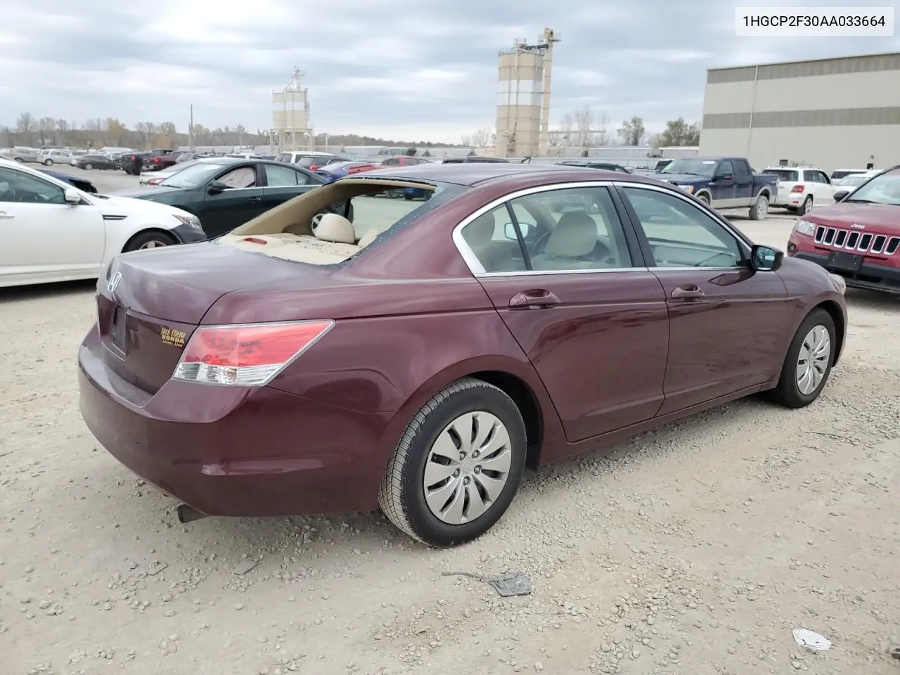 1HGCP2F30AA033664 2010 Honda Accord Lx