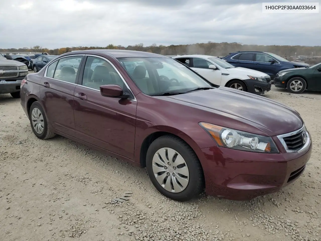 1HGCP2F30AA033664 2010 Honda Accord Lx