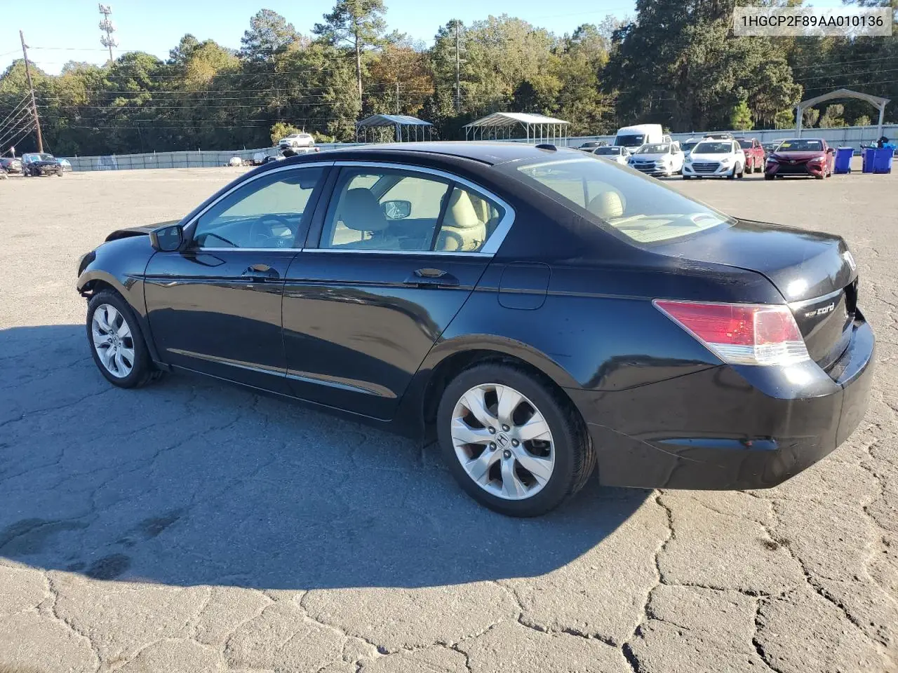 1HGCP2F89AA010136 2010 Honda Accord Exl