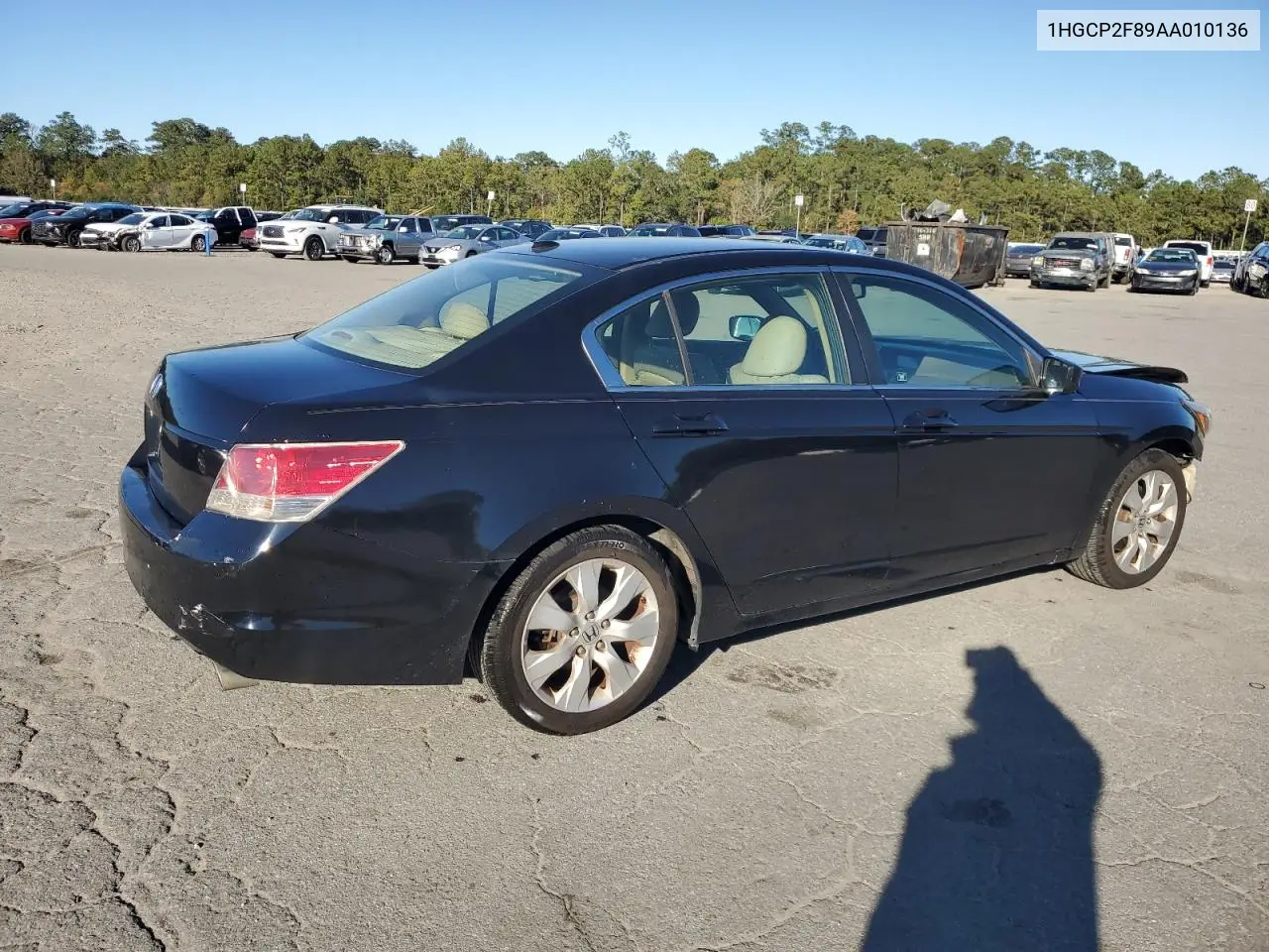 1HGCP2F89AA010136 2010 Honda Accord Exl