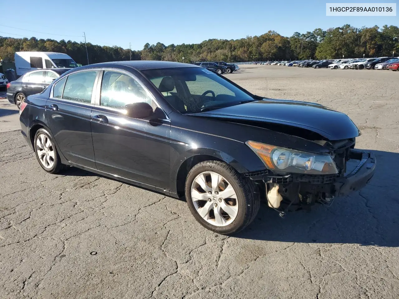 1HGCP2F89AA010136 2010 Honda Accord Exl