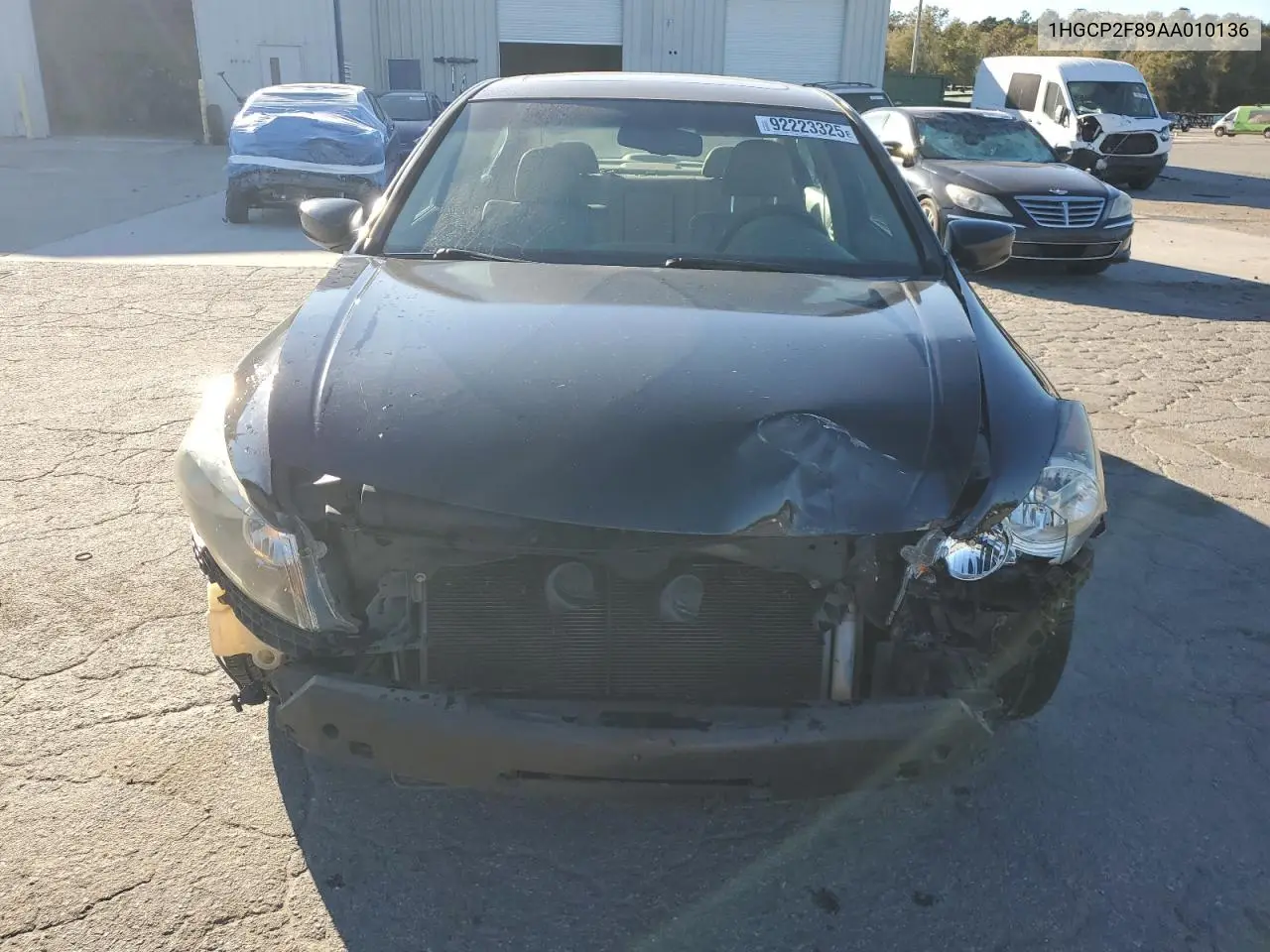 1HGCP2F89AA010136 2010 Honda Accord Exl