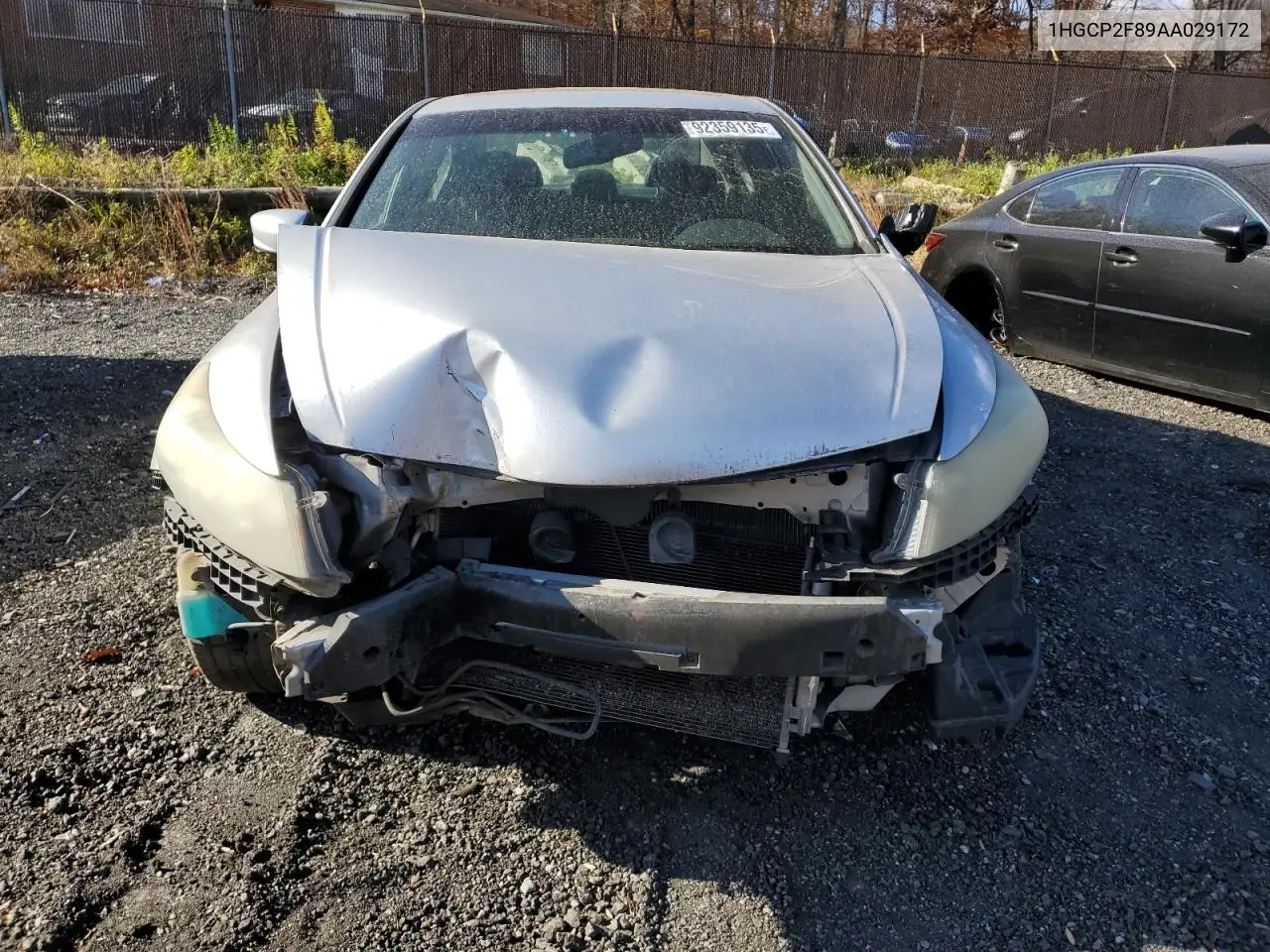 1HGCP2F89AA029172 2010 Honda Accord Exl