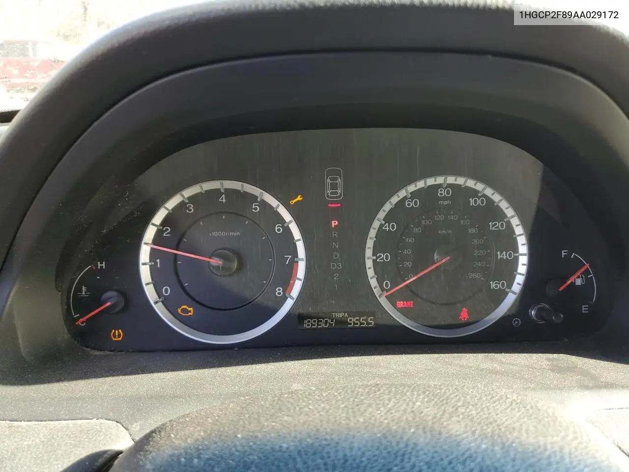 1HGCP2F89AA029172 2010 Honda Accord Exl