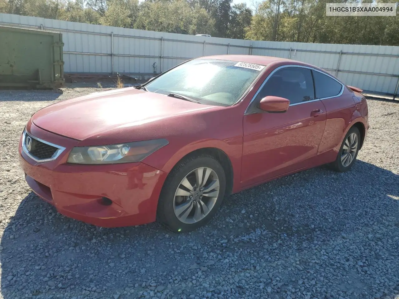 1HGCS1B3XAA004994 2010 Honda Accord Lx