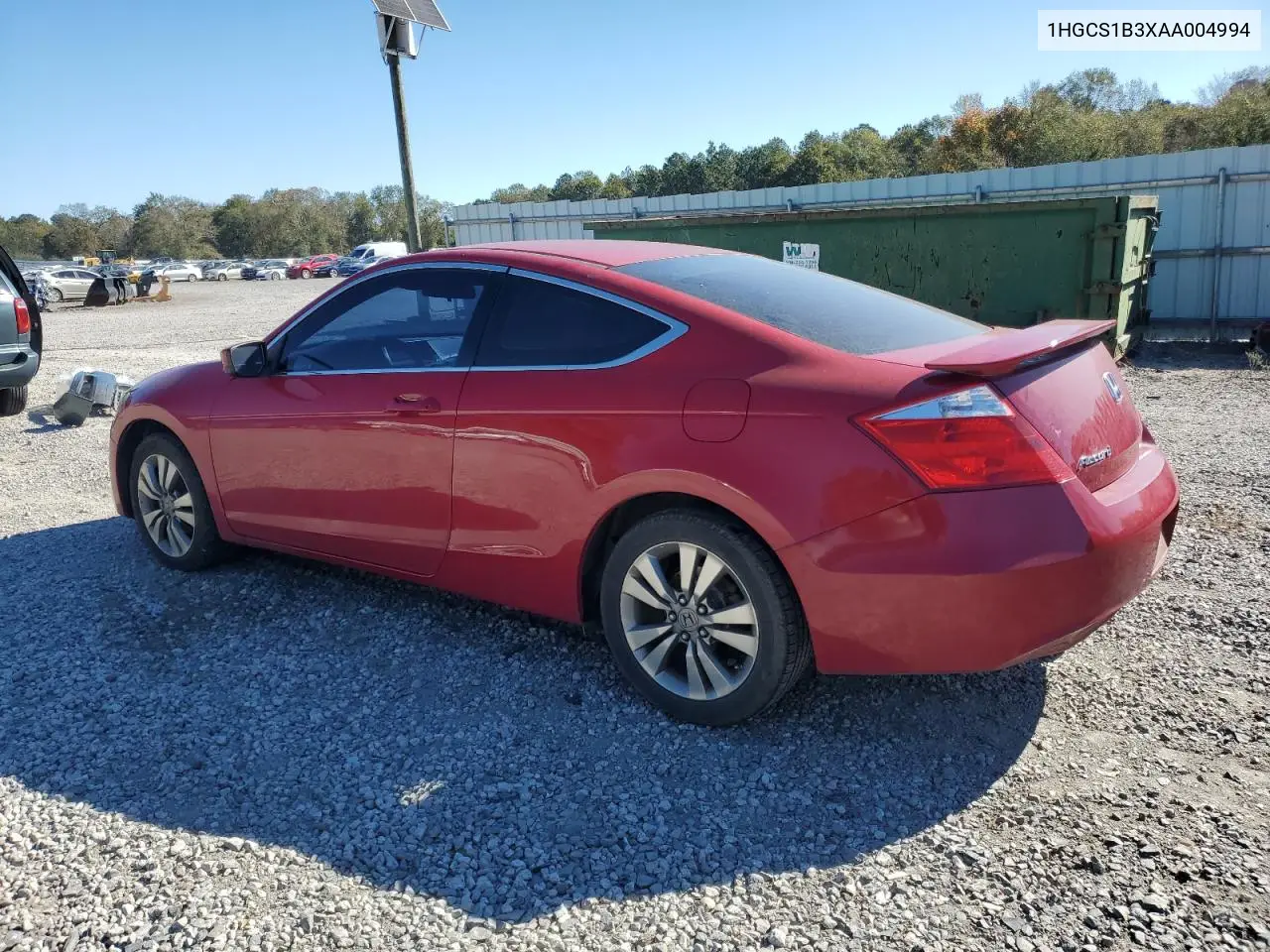 1HGCS1B3XAA004994 2010 Honda Accord Lx