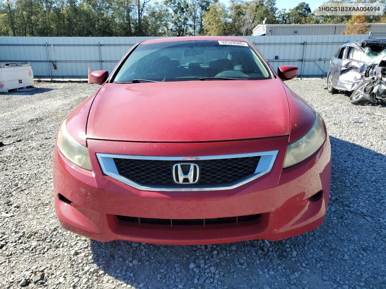 1HGCS1B3XAA004994 2010 Honda Accord Lx