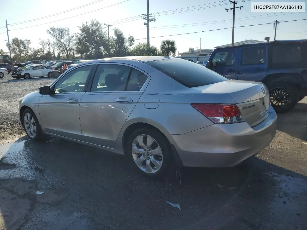 1HGCP2F87AA186148 2010 Honda Accord Exl