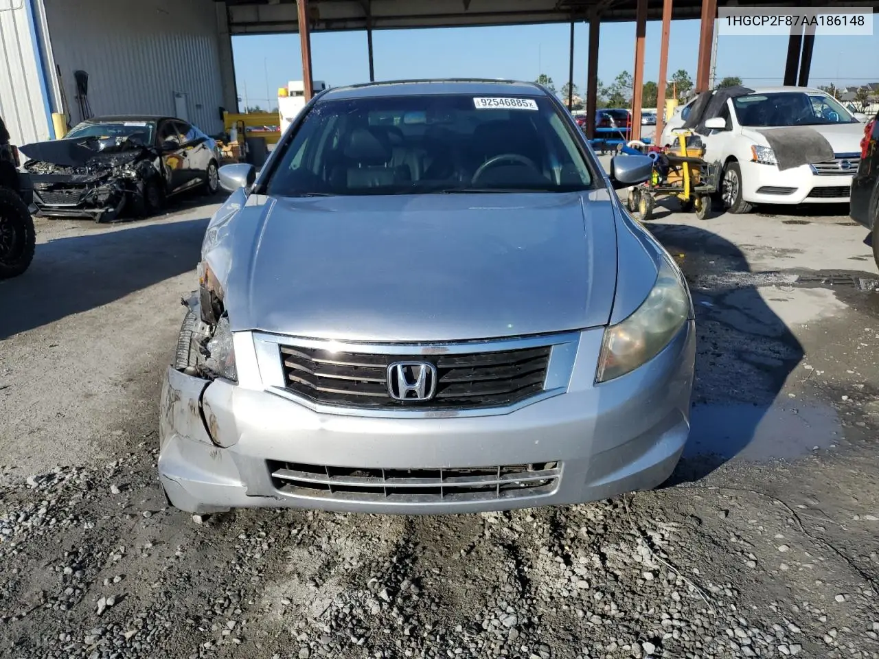 1HGCP2F87AA186148 2010 Honda Accord Exl