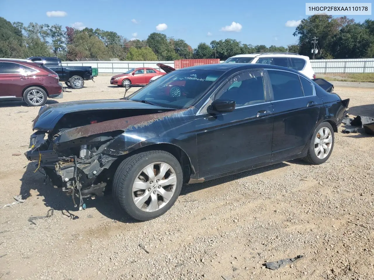 1HGCP2F8XAA110178 2010 Honda Accord Exl