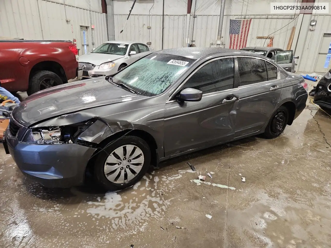 1HGCP2F33AA090814 2010 Honda Accord Lx