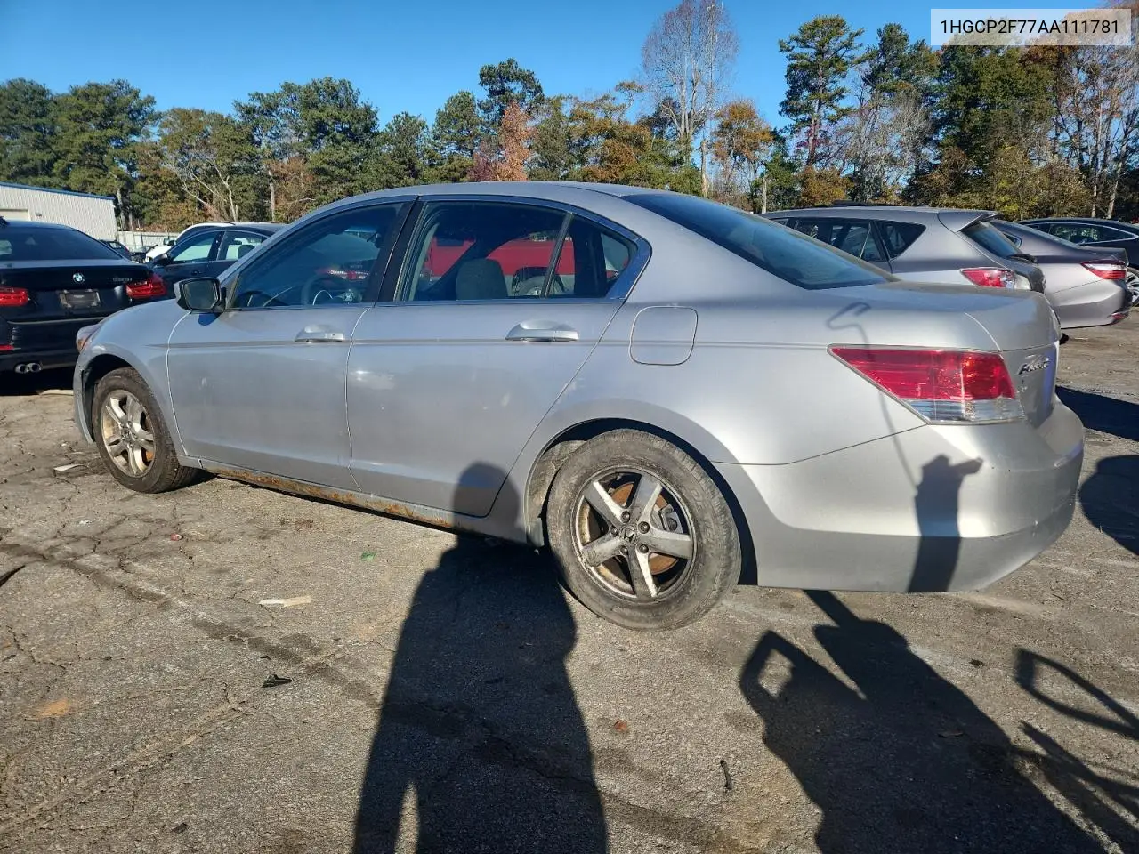 1HGCP2F77AA111781 2010 Honda Accord Ex