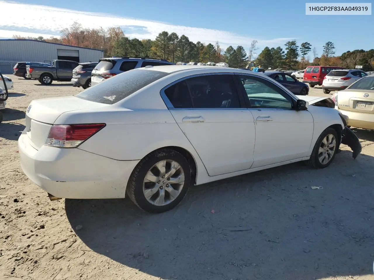1HGCP2F83AA049319 2010 Honda Accord Exl