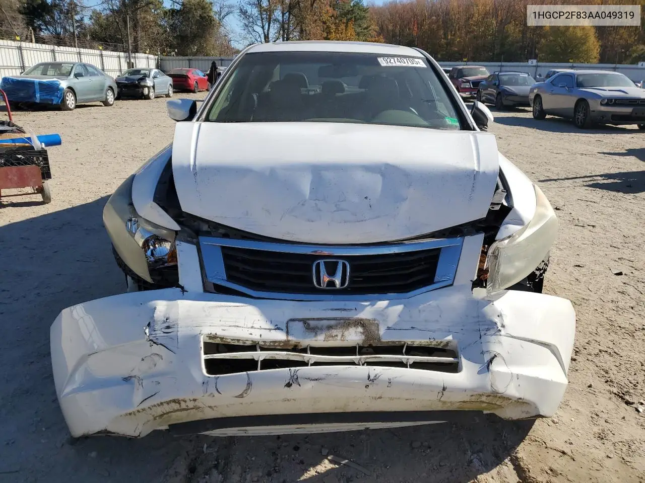 1HGCP2F83AA049319 2010 Honda Accord Exl