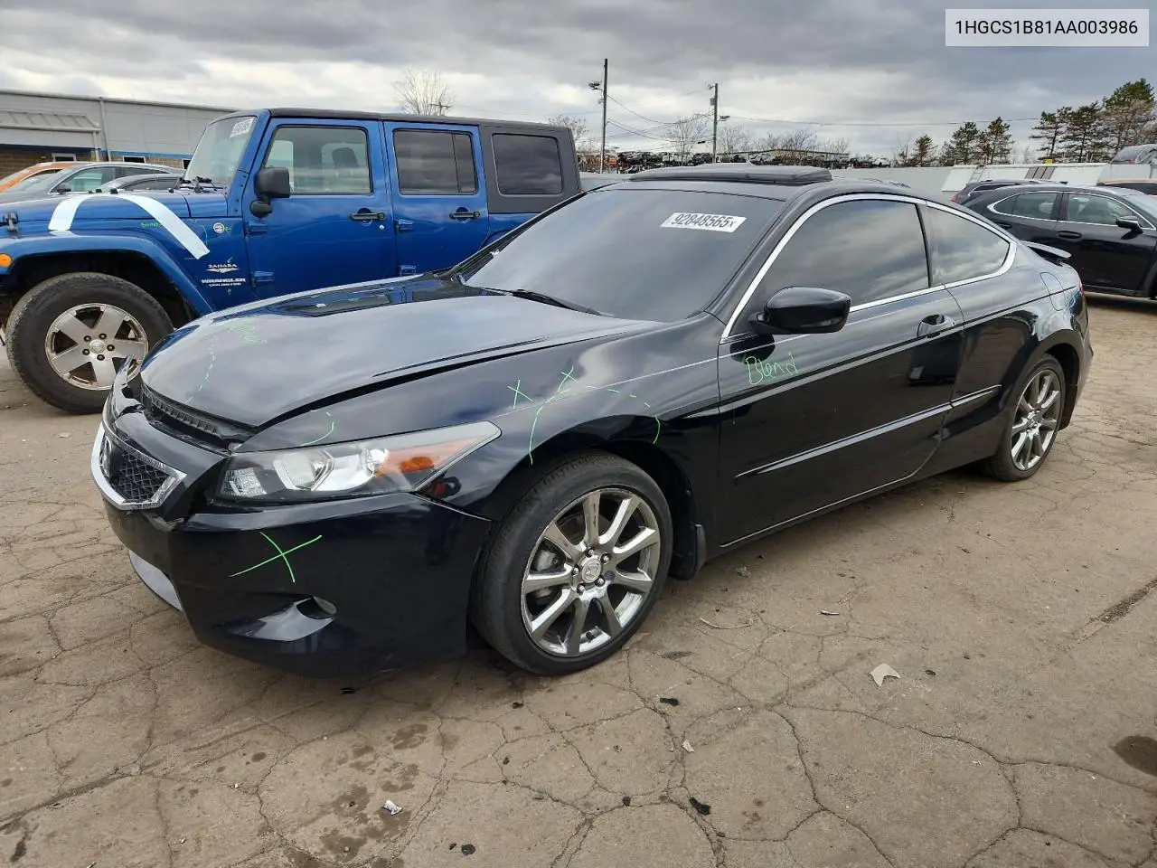 1HGCS1B81AA003986 2010 Honda Accord Exl