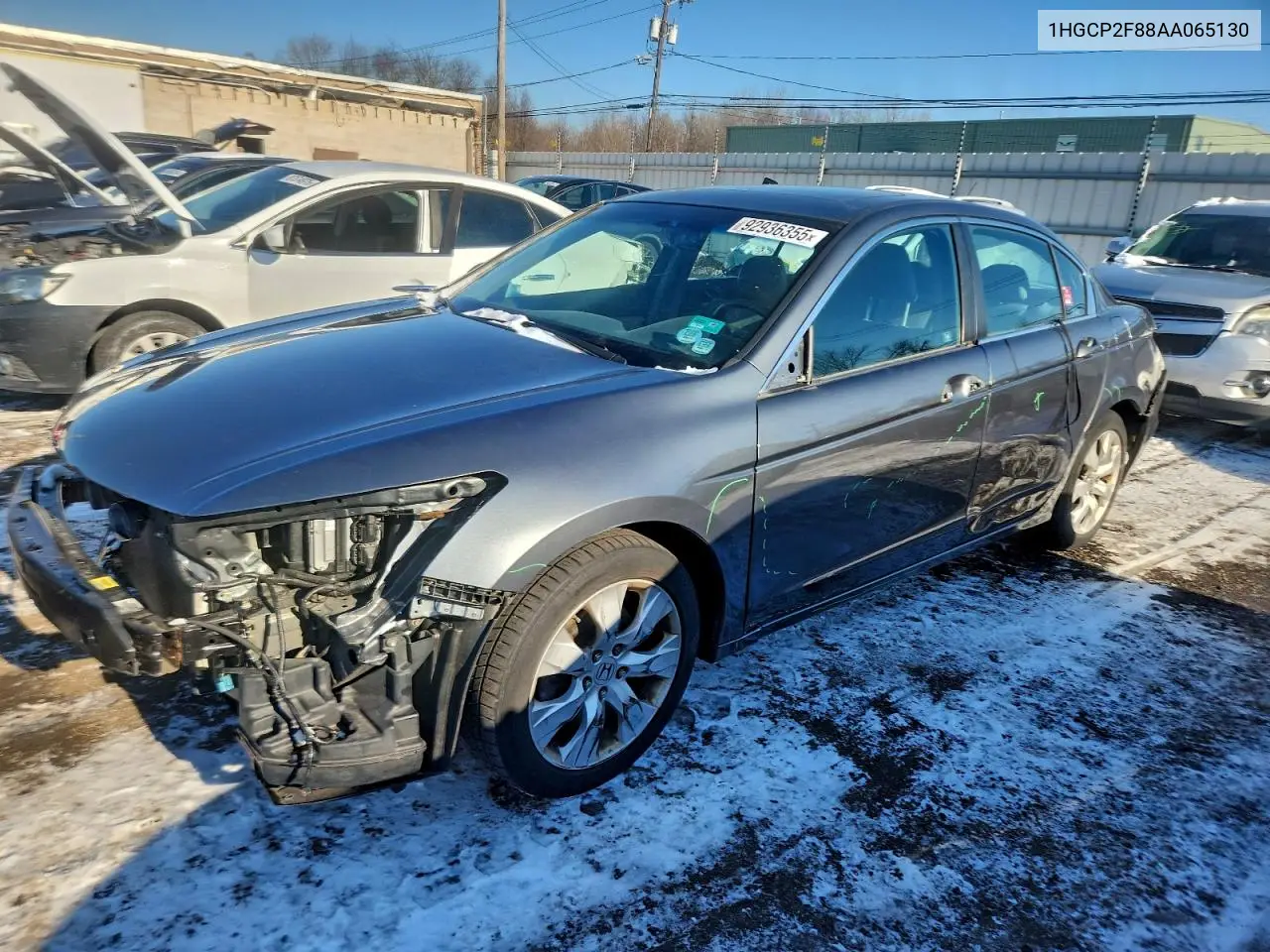 1HGCP2F88AA065130 2010 Honda Accord Exl