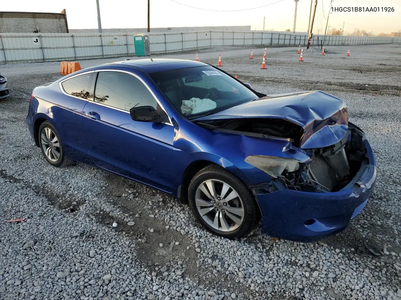 1HGCS1B81AA011926 2010 Honda Accord Exl