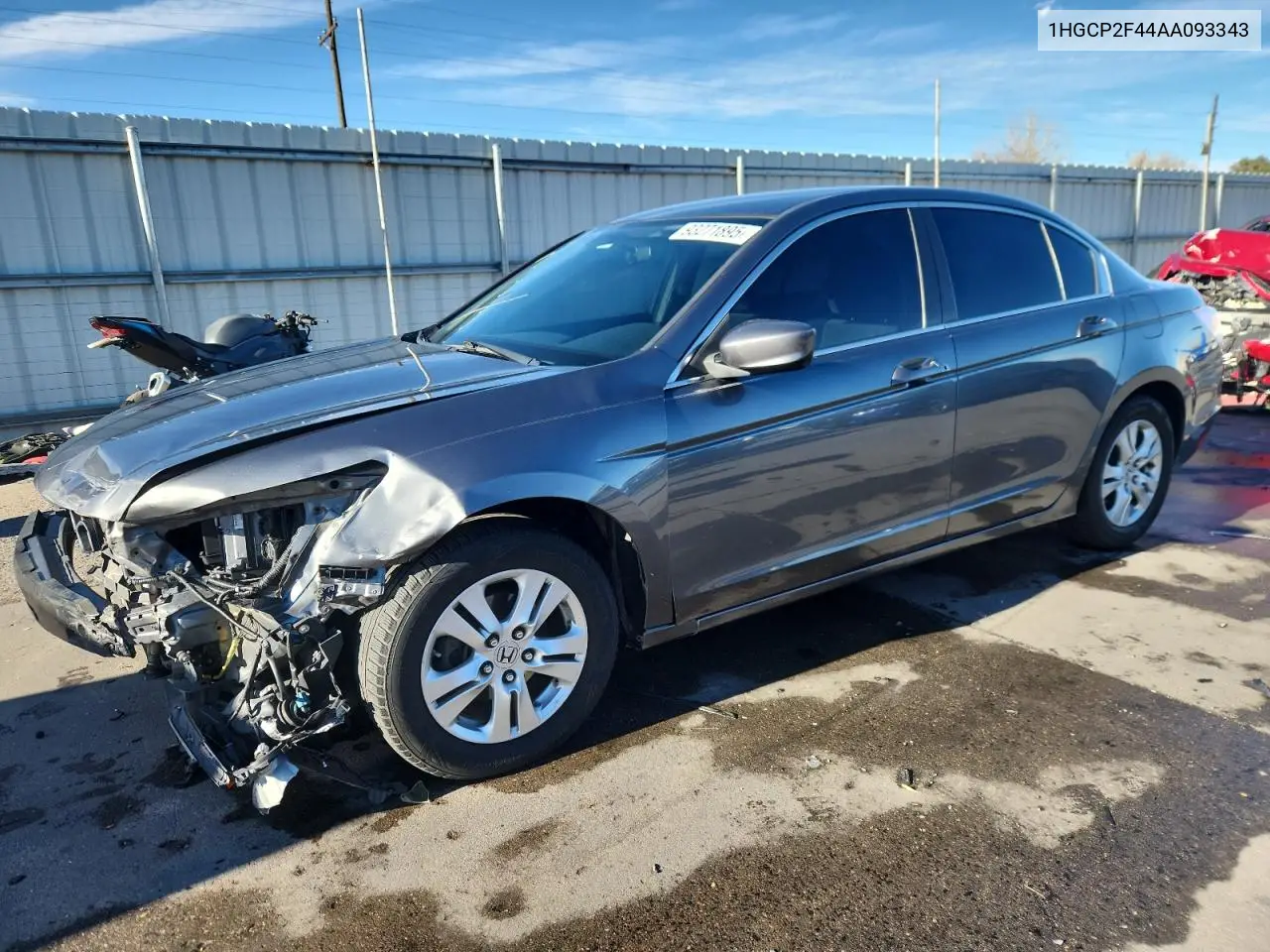 1HGCP2F44AA093343 2010 Honda Accord Lxp