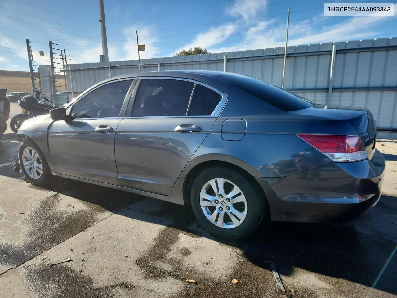1HGCP2F44AA093343 2010 Honda Accord Lxp