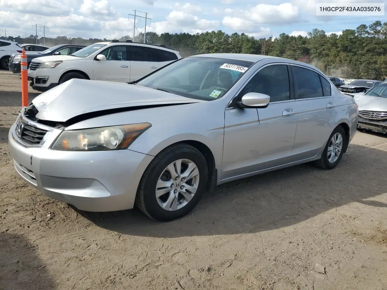1HGCP2F43AA035076 2010 Honda Accord Lxp