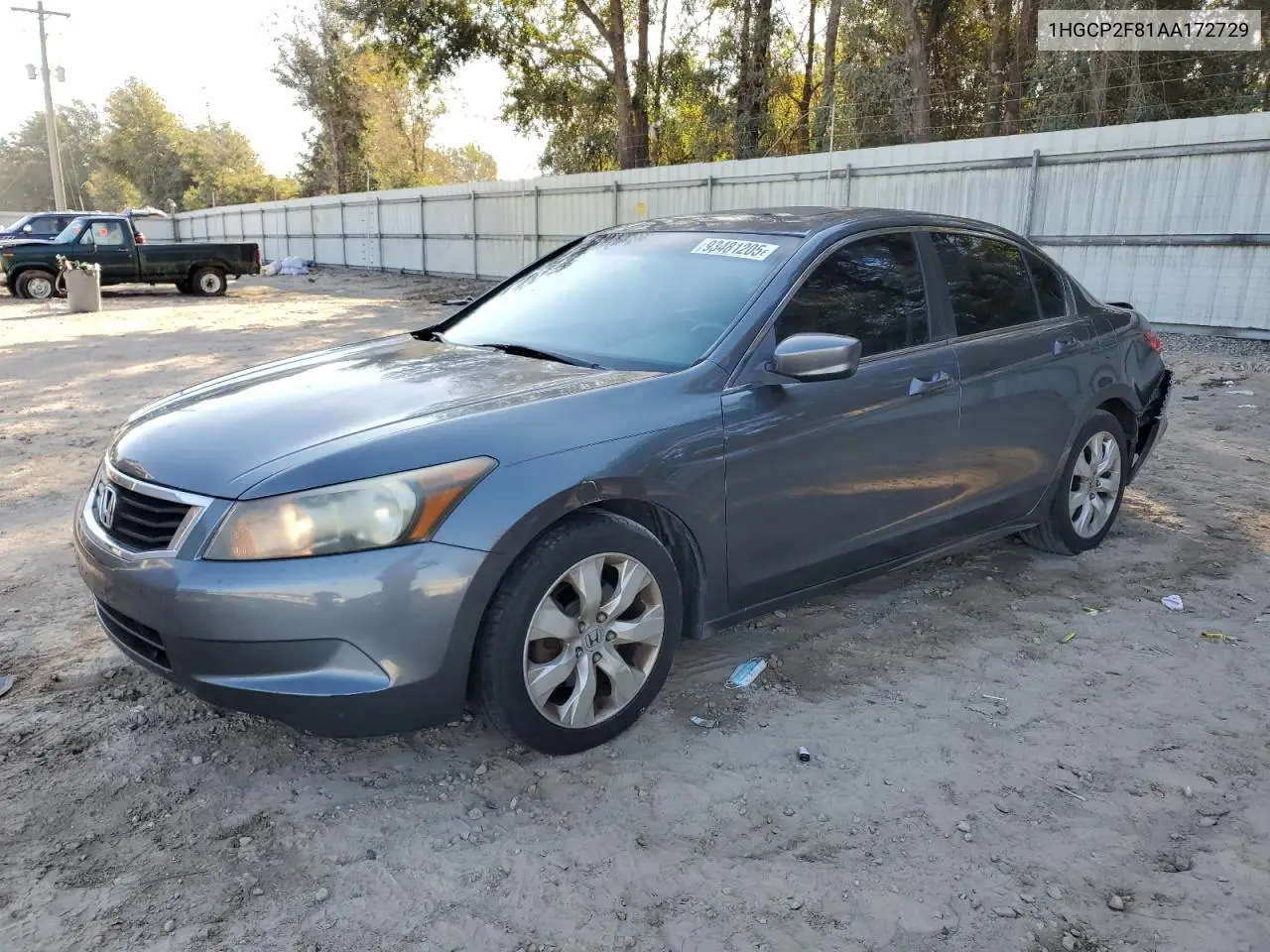 1HGCP2F81AA172729 2010 Honda Accord Exl