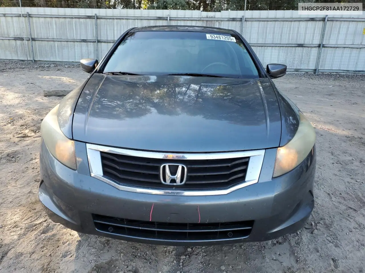 1HGCP2F81AA172729 2010 Honda Accord Exl