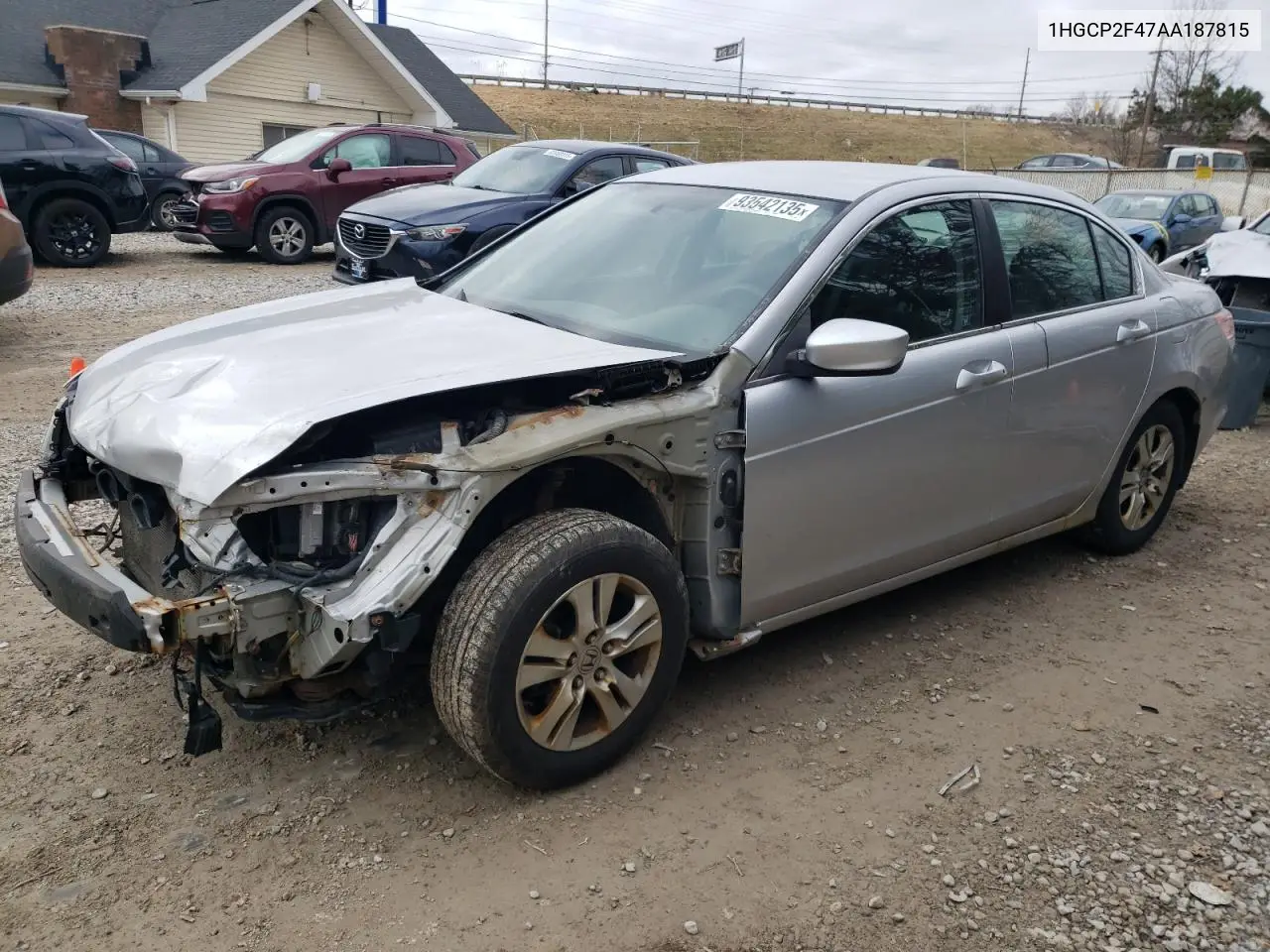 1HGCP2F47AA187815 2010 Honda Accord Lxp