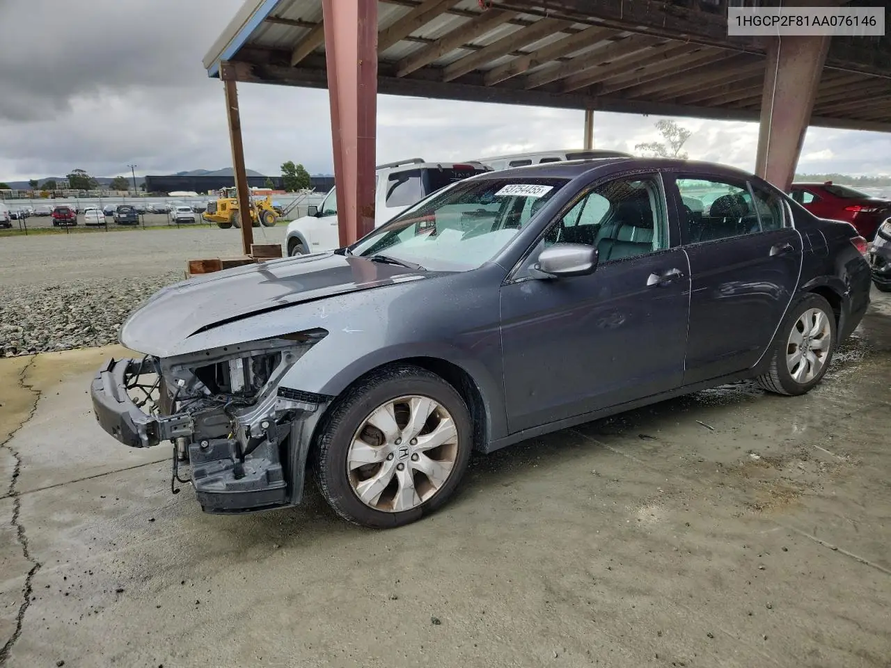 1HGCP2F81AA076146 2010 Honda Accord Exl