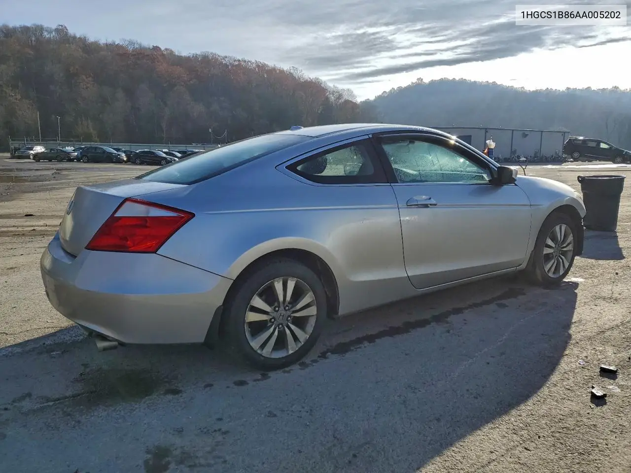 1HGCS1B86AA005202 2010 Honda Accord Exl