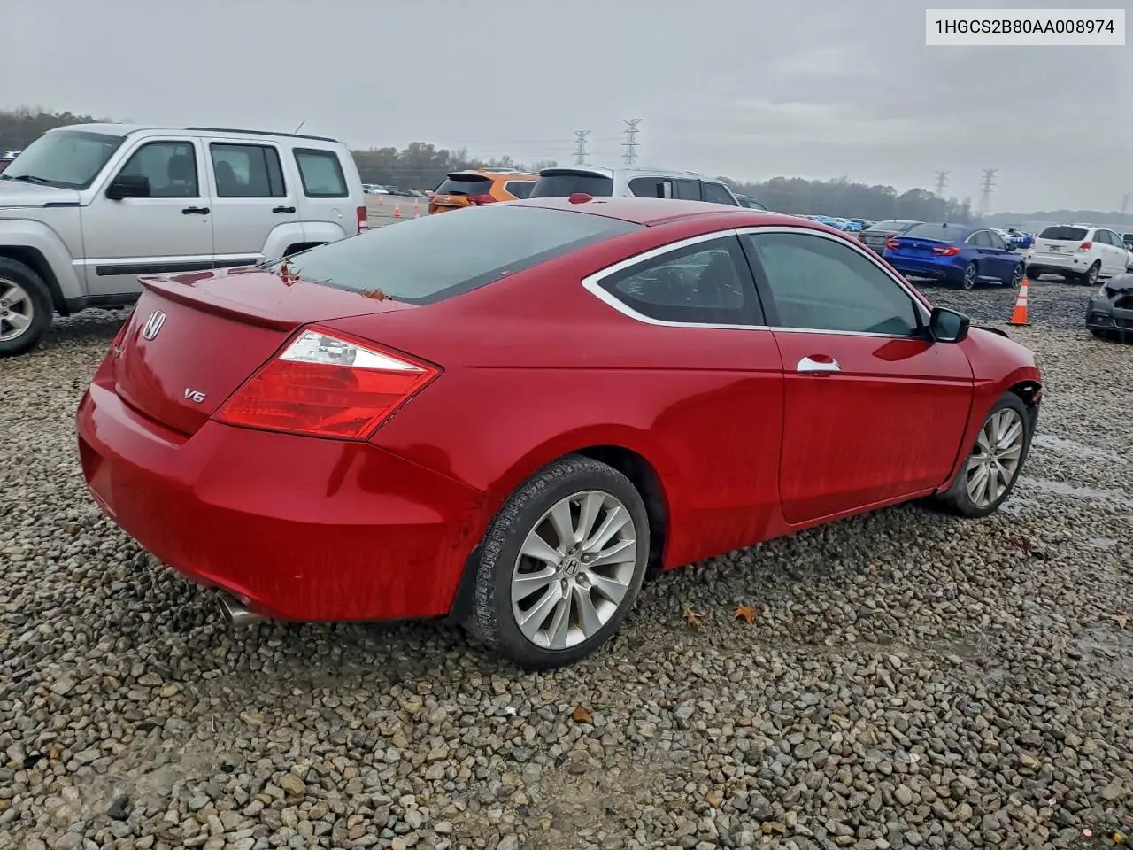 1HGCS2B80AA008974 2010 Honda Accord Exl
