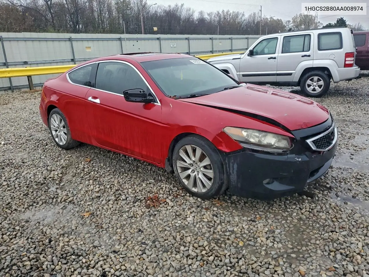 1HGCS2B80AA008974 2010 Honda Accord Exl