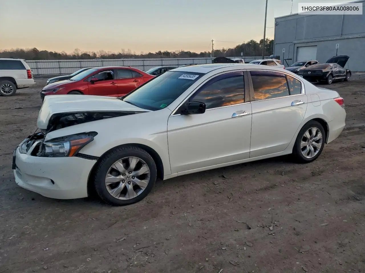 1HGCP3F80AA008006 2010 Honda Accord Exl