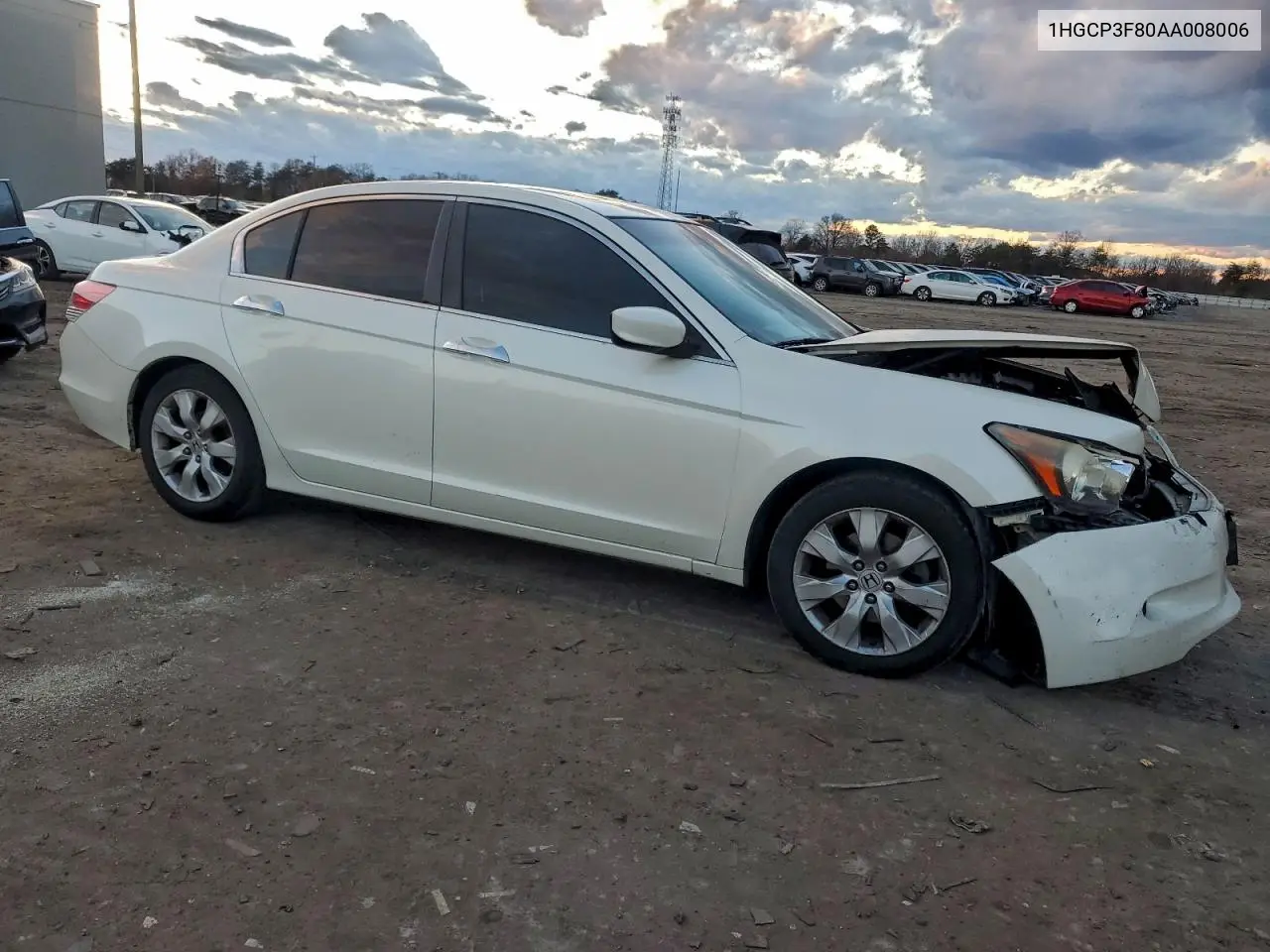 1HGCP3F80AA008006 2010 Honda Accord Exl