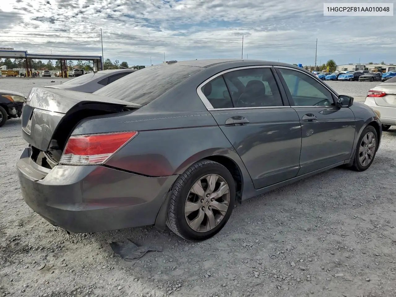1HGCP2F81AA010048 2010 Honda Accord Exl