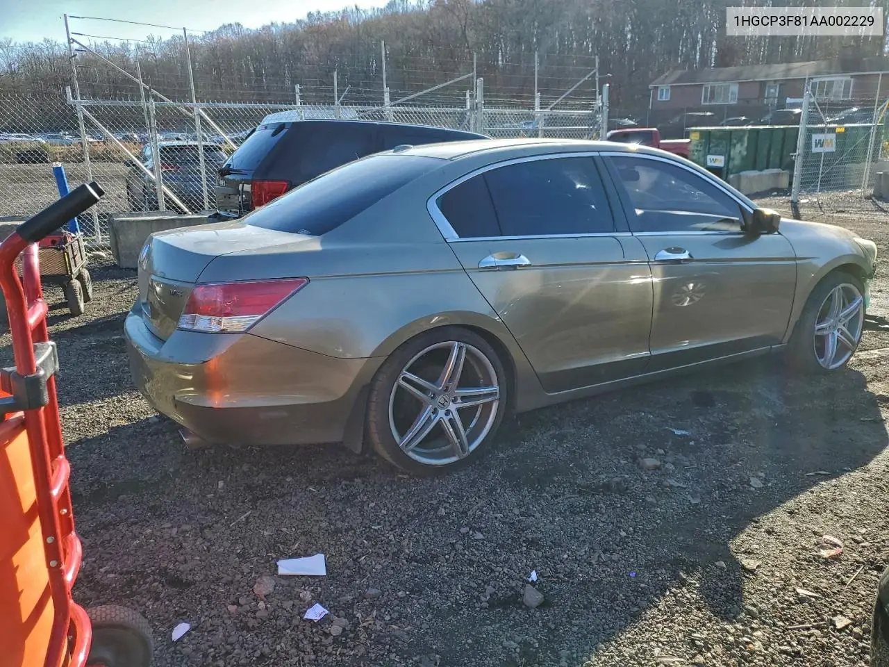1HGCP3F81AA002229 2010 Honda Accord Exl