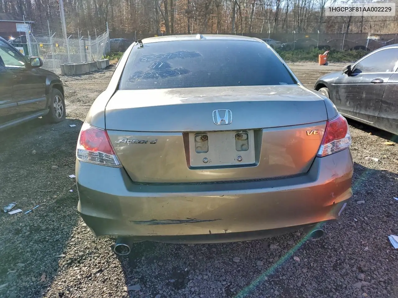 1HGCP3F81AA002229 2010 Honda Accord Exl