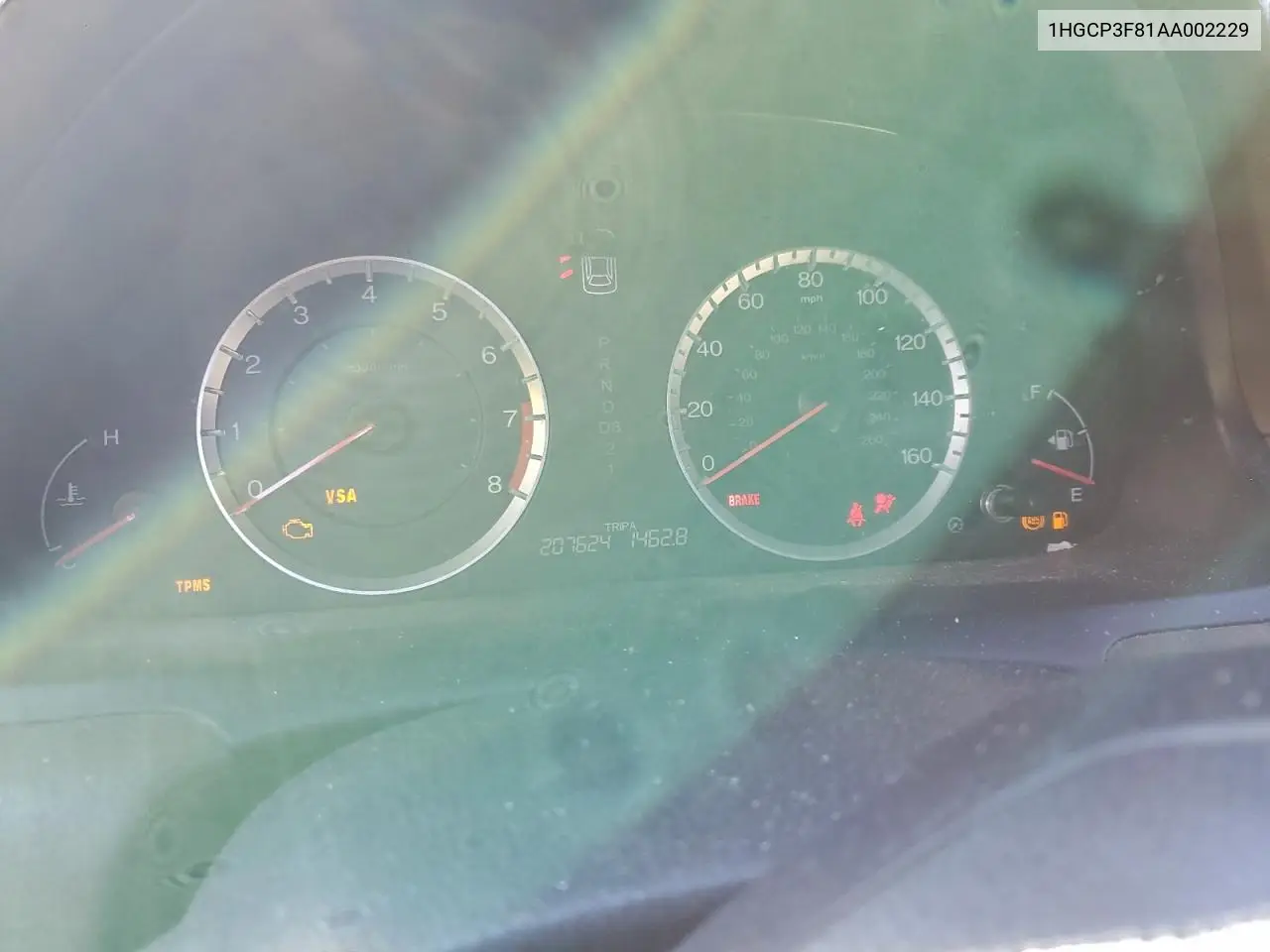 1HGCP3F81AA002229 2010 Honda Accord Exl