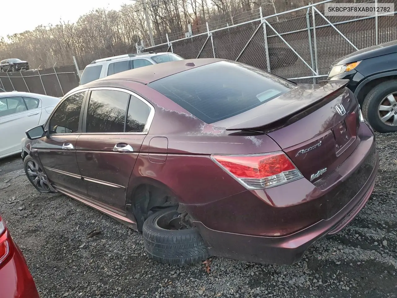5KBCP3F8XAB012782 2010 Honda Accord Exl