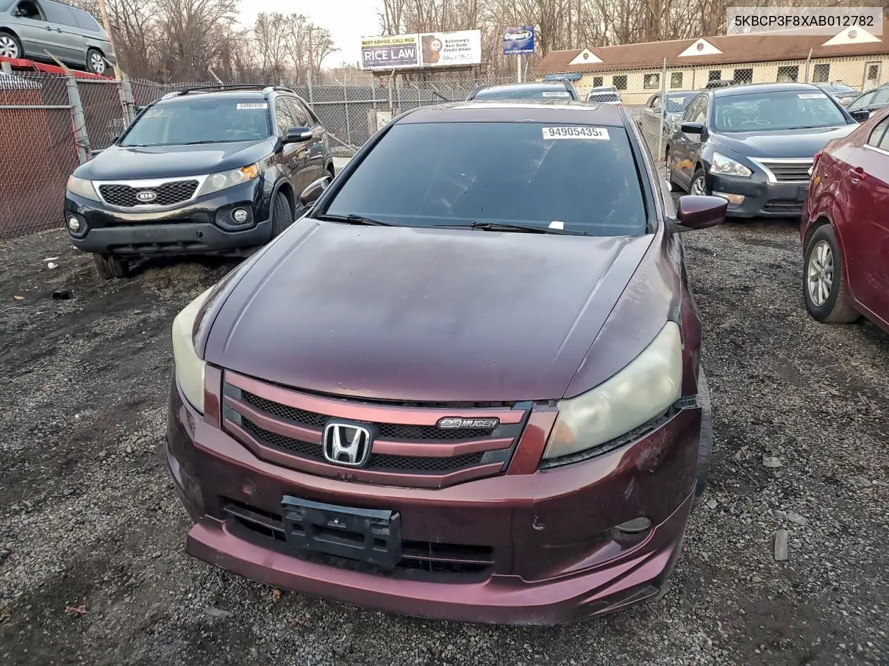 5KBCP3F8XAB012782 2010 Honda Accord Exl
