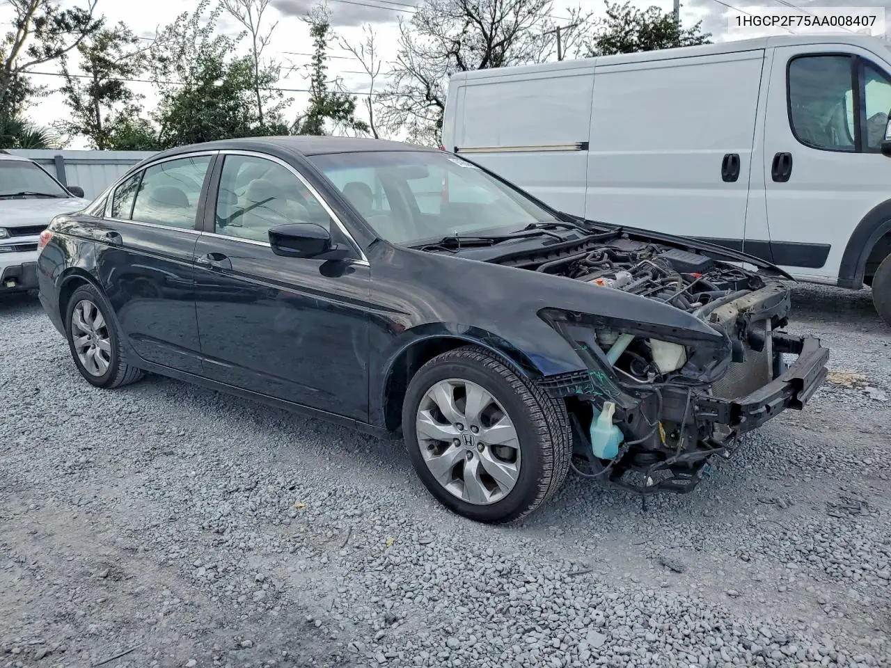 1HGCP2F75AA008407 2010 Honda Accord Ex