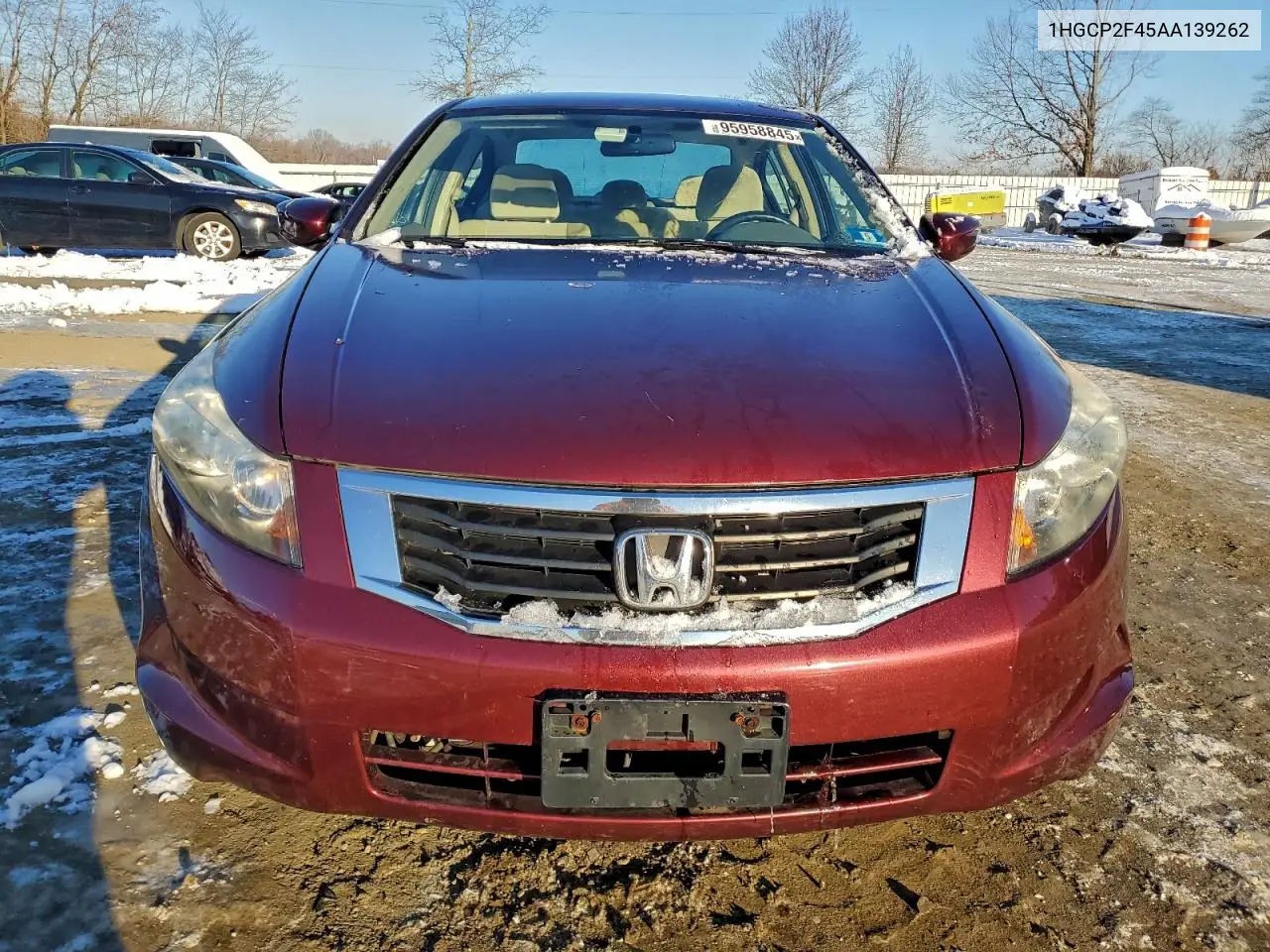1HGCP2F45AA139262 2010 Honda Accord Lxp