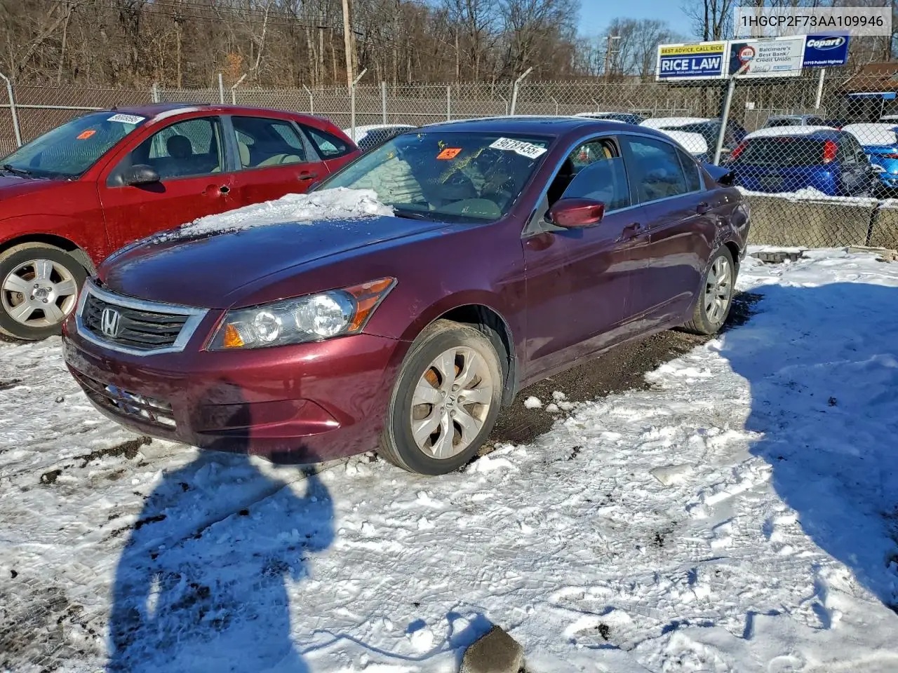 1HGCP2F73AA109946 2010 Honda Accord Ex