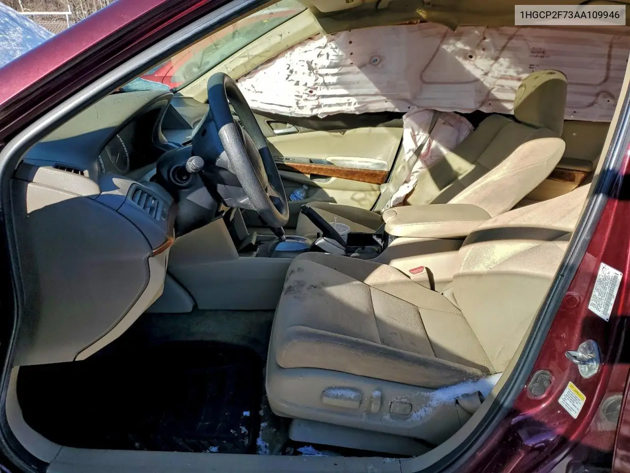 1HGCP2F73AA109946 2010 Honda Accord Ex