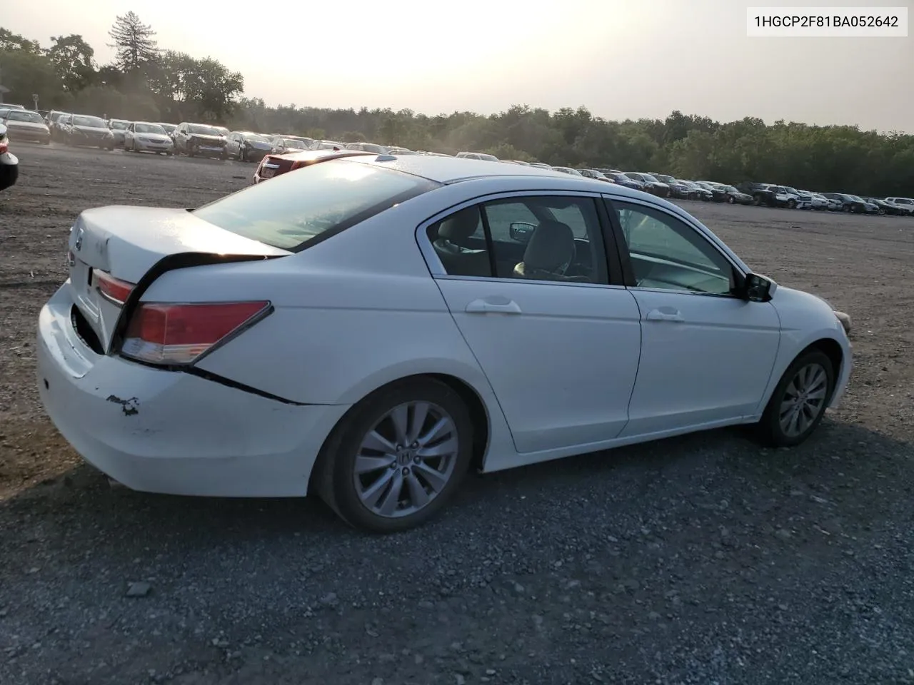 1HGCP2F81BA052642 2011 Honda Accord Exl