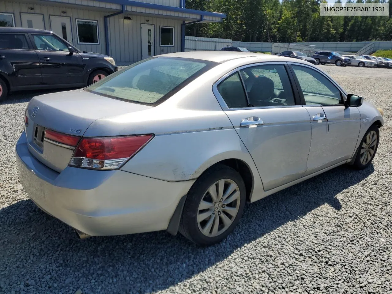 1HGCP3F75BA011931 2011 Honda Accord Ex