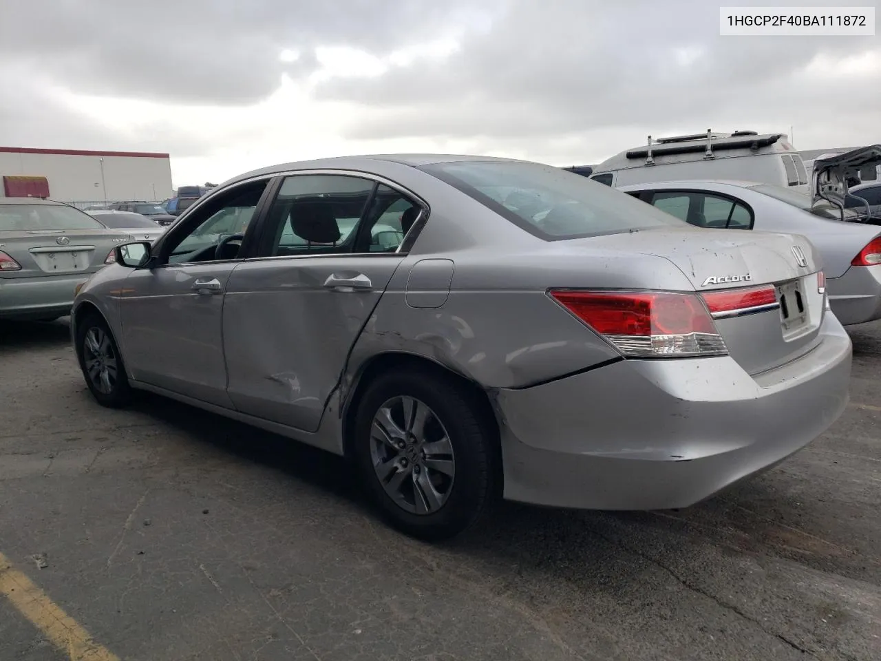 2011 Honda Accord Lxp VIN: 1HGCP2F40BA111872 Lot: 71643234