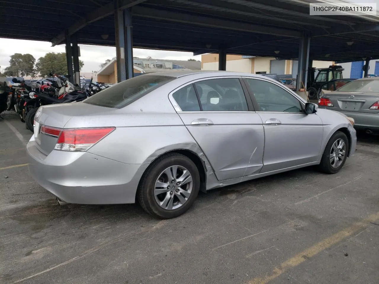 2011 Honda Accord Lxp VIN: 1HGCP2F40BA111872 Lot: 71643234